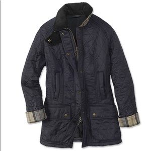 Women’s Navy Beadnell Polarwuilt Barbour Jacket